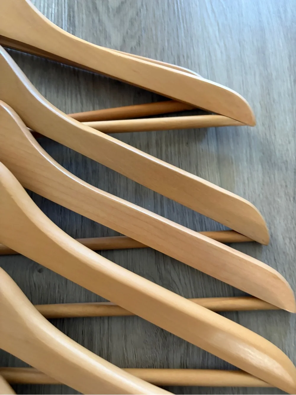 Wooden Hangers Set of 7
